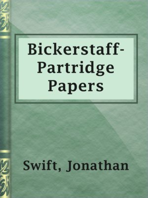 cover image of Bickerstaff-Partridge Papers
